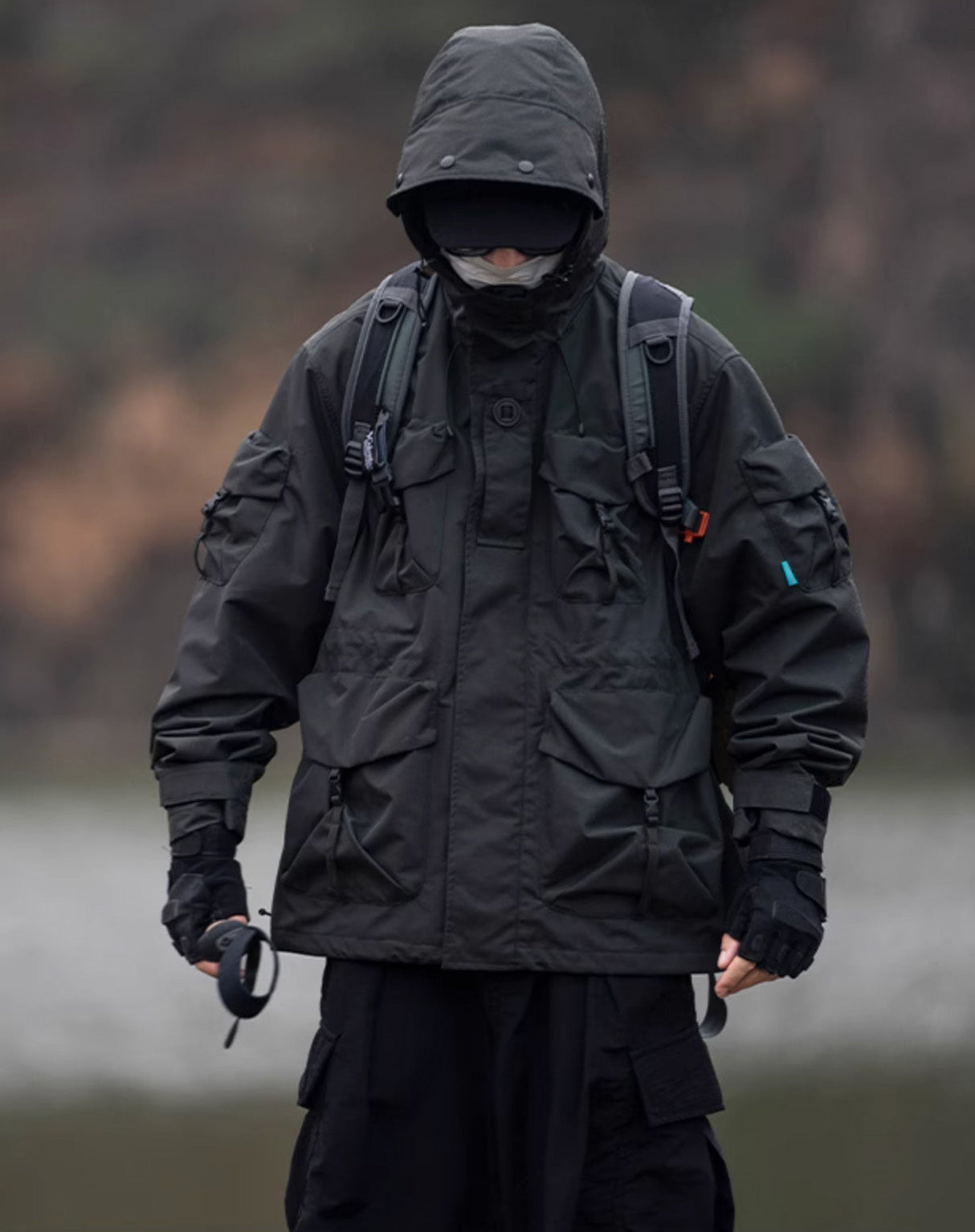J88 Black Heavy Tactical Wilderness Jacket From Niepce Inc