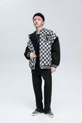 Checkered Winter Bomber Jacket from Niepce Inc