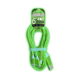 6 foot 3-in-1 Light Up Cable - Pack of 12 from Mila Lifestyle Accessories