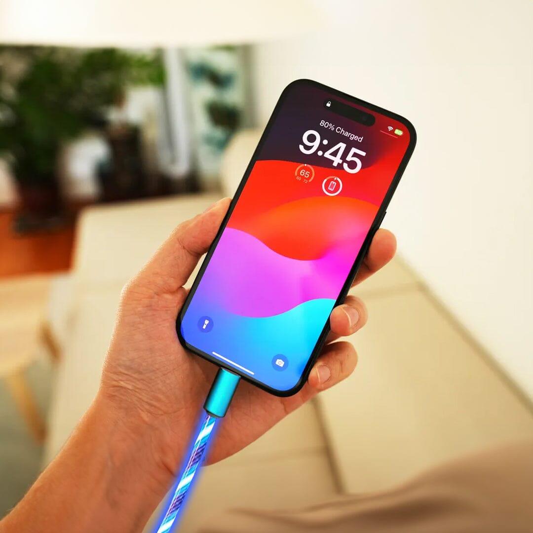 6 foot 3-in-1 Light Up Cable - Pack of 12 from Mila Lifestyle Accessories