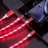 6 foot 3-in-1 Light Up Cable - Pack of 12 from Mila Lifestyle Accessories