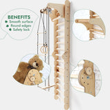 6in1 Wooden Swedish Wall / Climbing ladder for Children + Swing Set + Slide Board from Goodevas