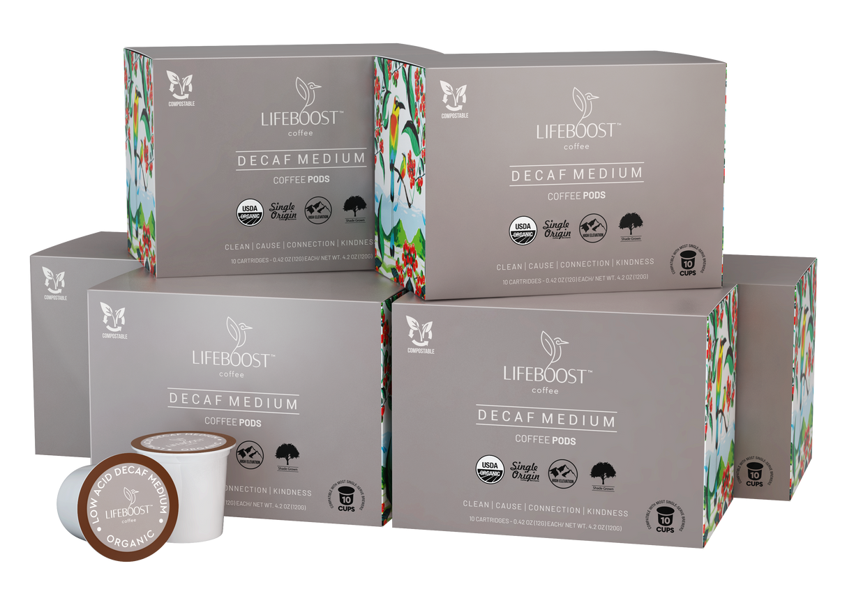 Medium Roast Decaf From Lifeboost Coffee