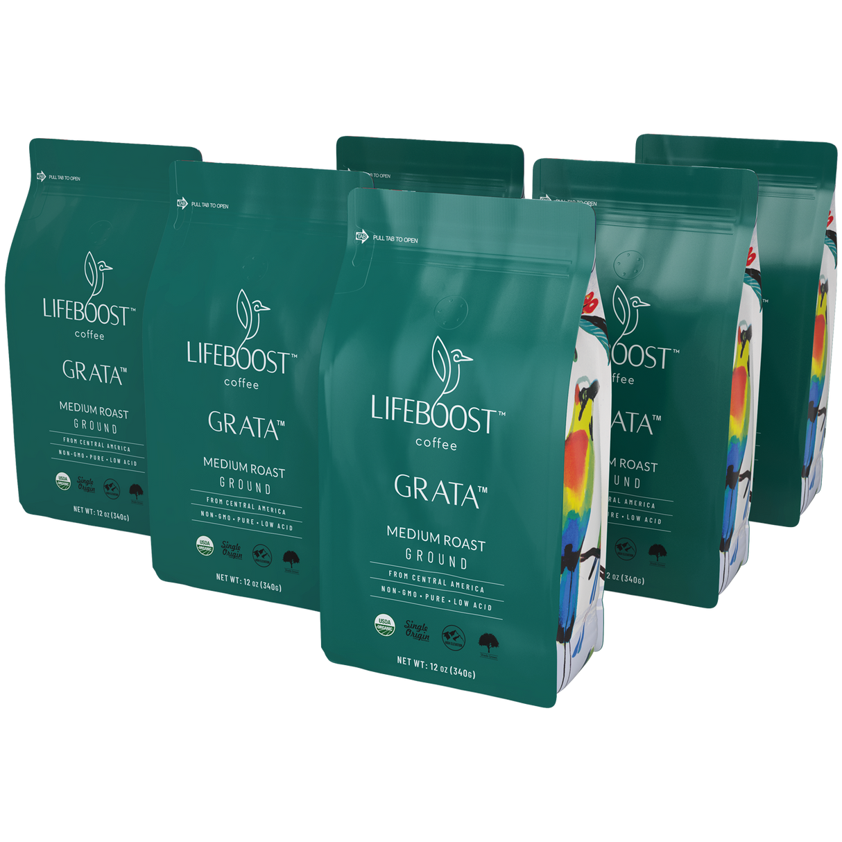 Grata Medium Roast From Lifeboost Coffee
