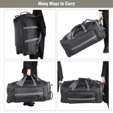 Tactical 140L Duffle Bag with Wheels and Backpack Straps