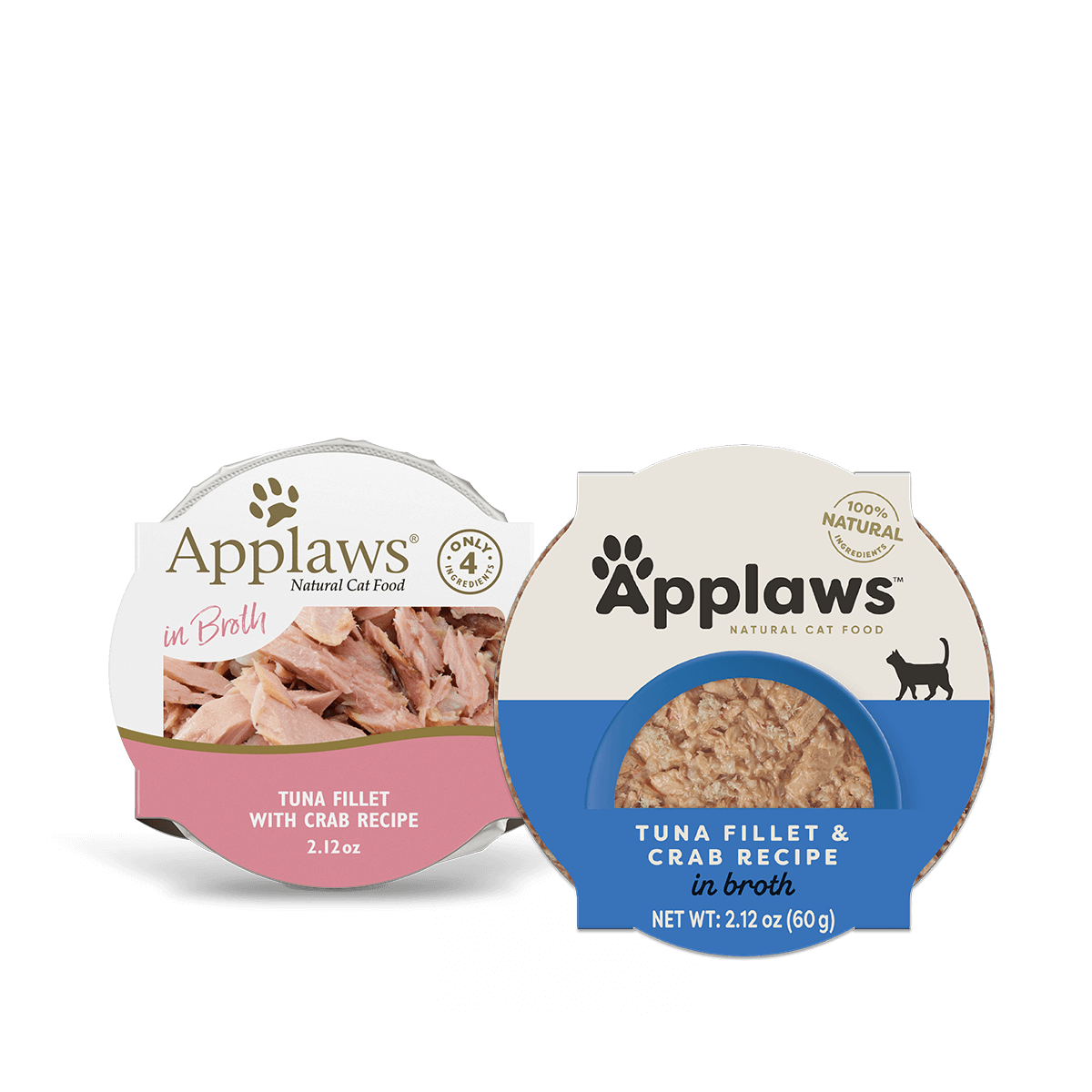Applaws Natural Wet Cat Food Tuna Fillet & Crab Recipe in Broth (2.12oz) from The Family Pet