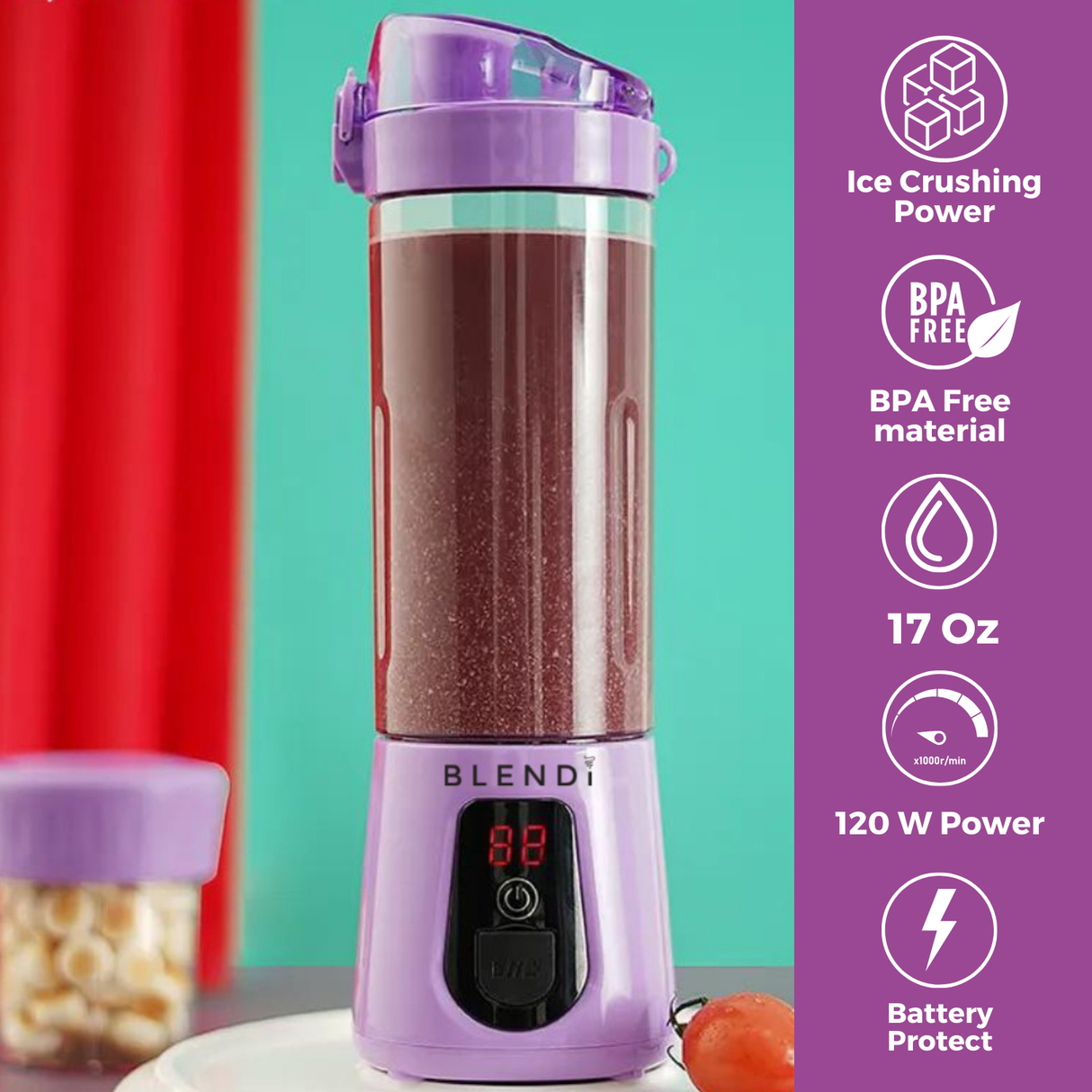 Pro+ Ice Crushing Portable Blender (17oz) from BLENDi