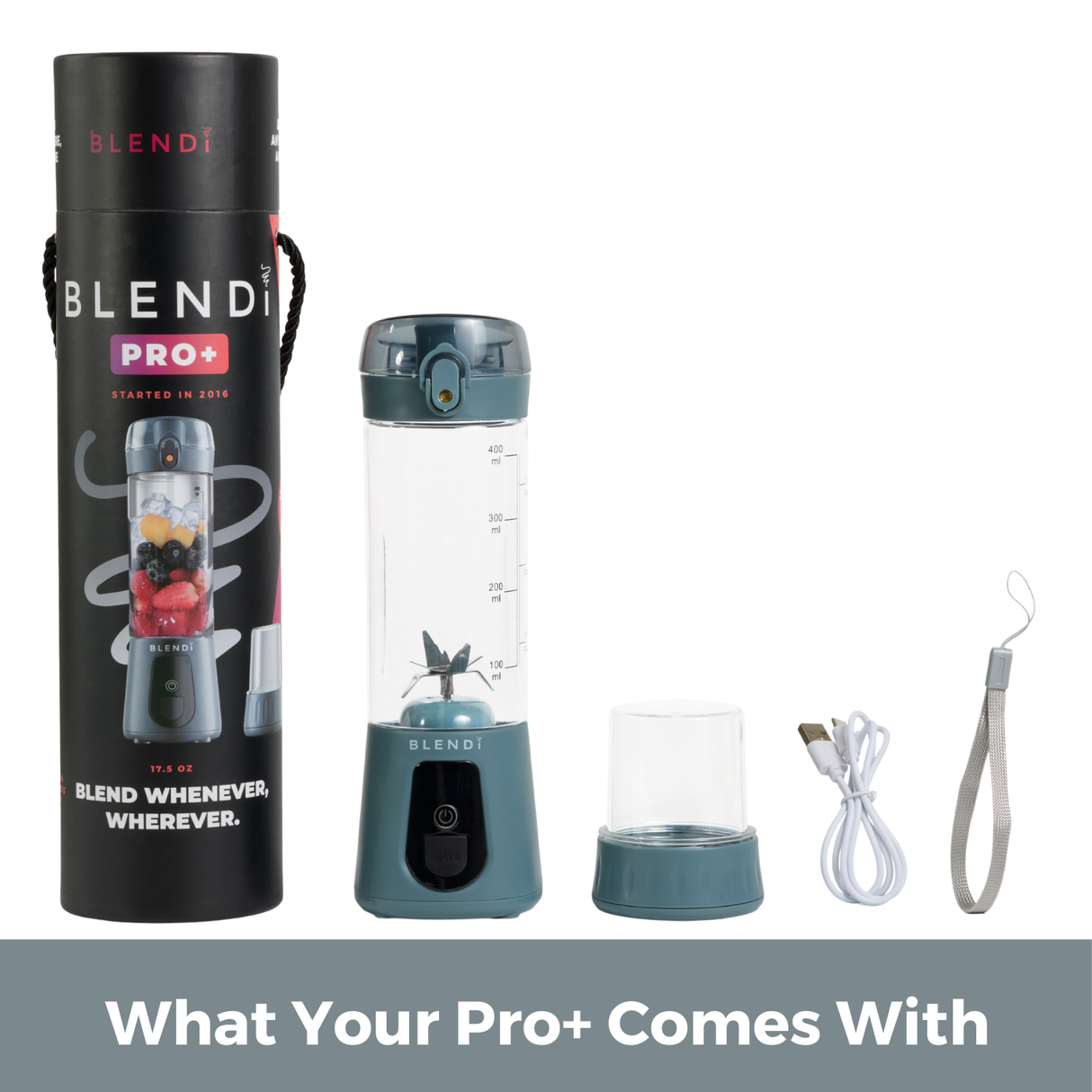 Pro+ Ice Crushing Portable Blender (17oz) from BLENDi