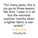 Midweight - Sentinel Men's S/S Crew 100% Merino Wool from Minus33 Merino Wool Clothing