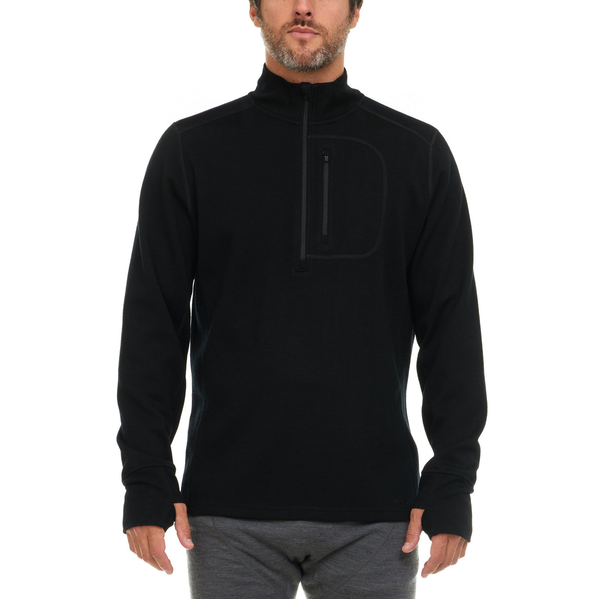 Heavyweight - Men's Wool 1/4 Zip Wilderness from Minus33 Merino Wool Clothing