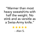 Heavyweight - Men's Wool 1/4 Zip Wilderness from Minus33 Merino Wool Clothing