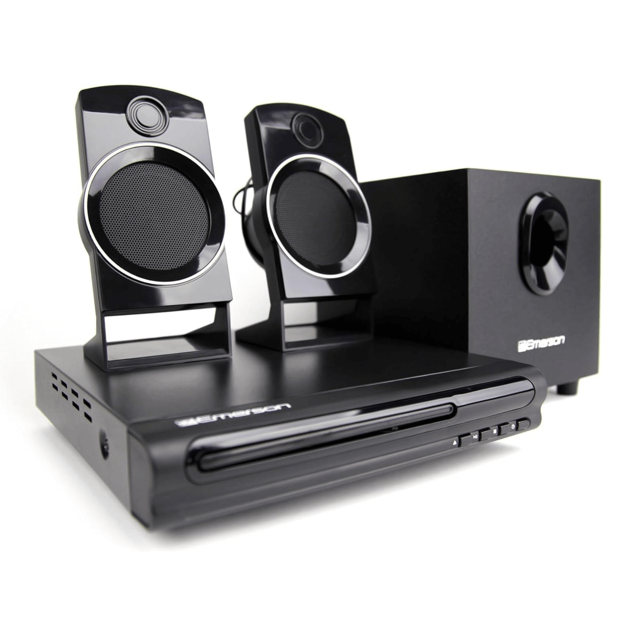 Emerson Speaker Surround Sound System & 2.1 Channel Home Theater DVD Player from Jupiter Gear Home