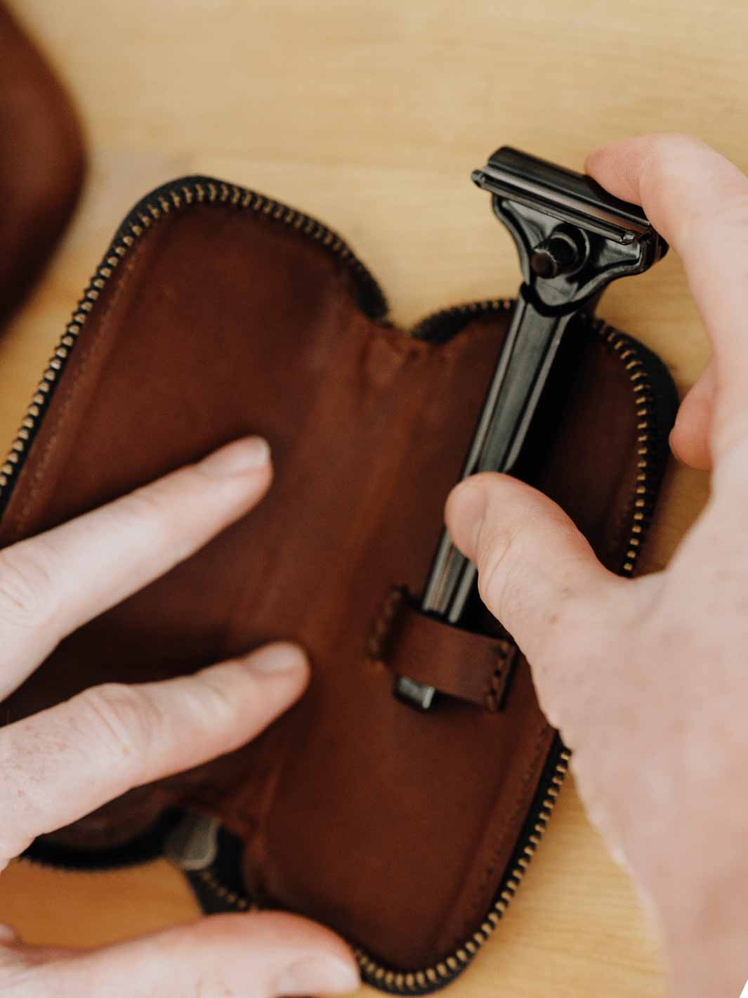 The Leather Travel Case from Supply