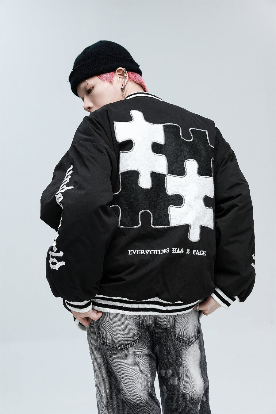 Puzzle Winter Bomber Jacket from Niepce Inc