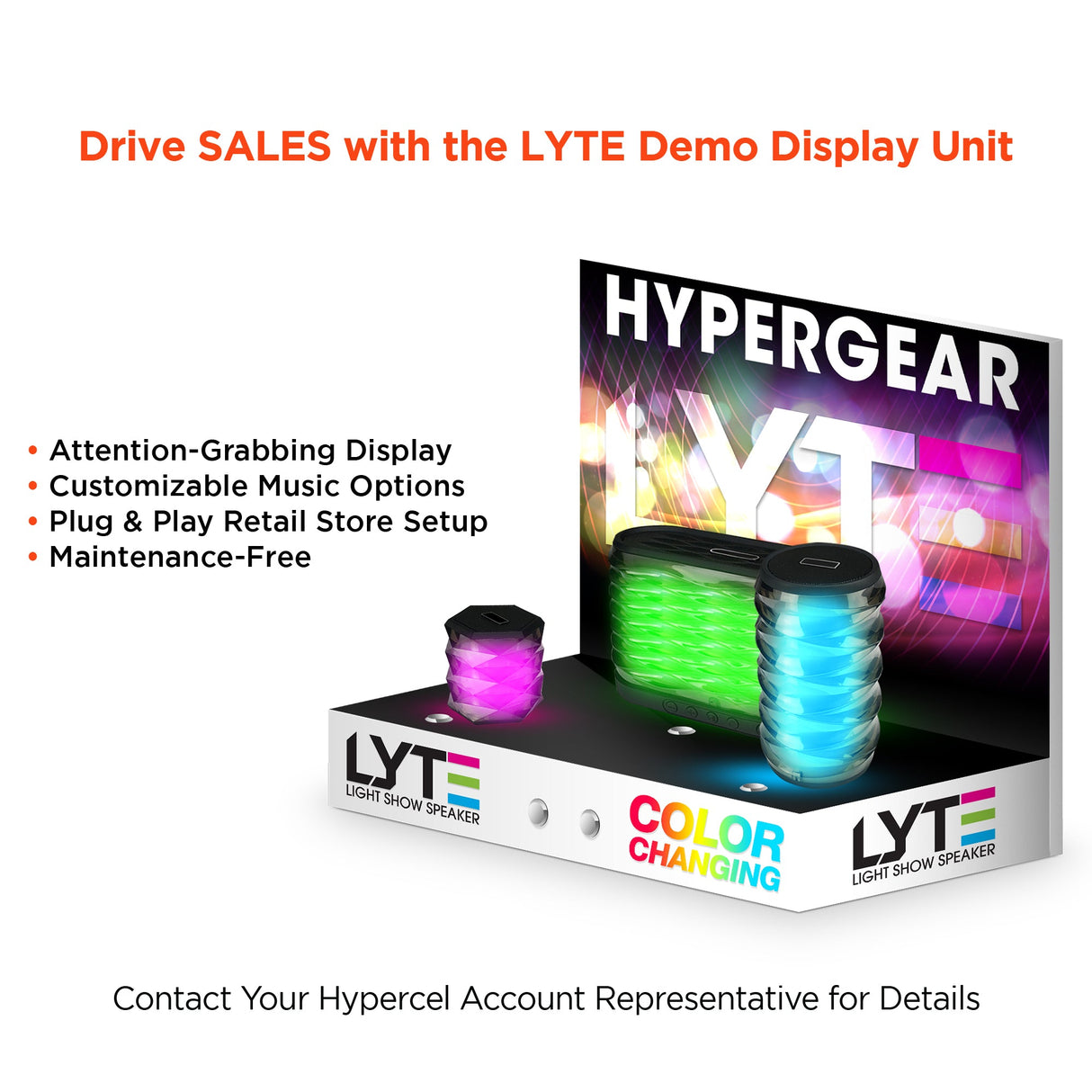 HyperGear LYTE Mini Wireless LED Speaker from Jupiter Gear Home