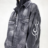 Shadow Destruction Denim Jacket from Niepce Inc