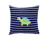 Dinosaur 10" Pillow, Navy from Melange Collection