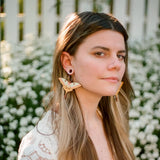 70s Moth Hoops from LE CHIC MIAMI