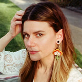 70s Tulip Hoops from LE CHIC MIAMI