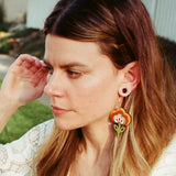 70s Tulip Hoops from LE CHIC MIAMI
