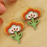 70s Tulip Hoops from LE CHIC MIAMI