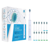 USB Rechargeable Electric toothbrush with 12 Brush Heads from Pursonic