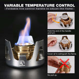 Mini Alcohol Stove with Aluminium Stand for Backpacking from Redcamp