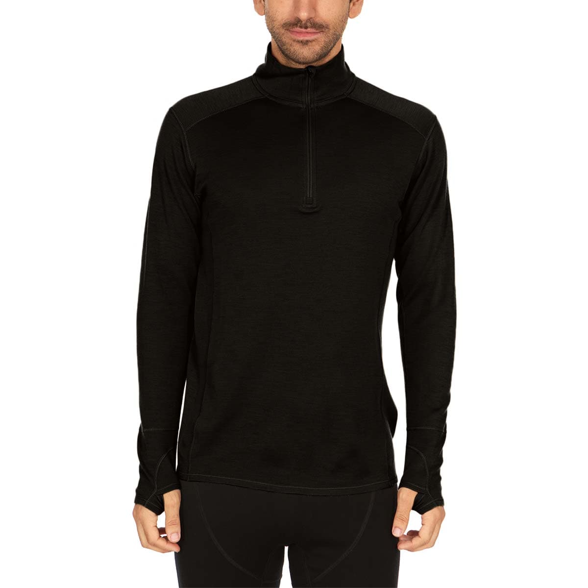 Midweight - Isolation Men's 1/4 Zip 100% Merino Wool from Minus33 Merino Wool Clothing