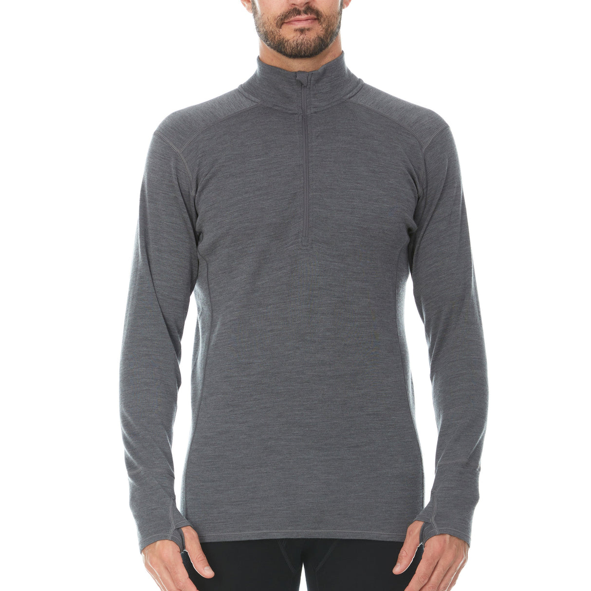Midweight - Isolation Men's 1/4 Zip 100% Merino Wool from Minus33 Merino Wool Clothing