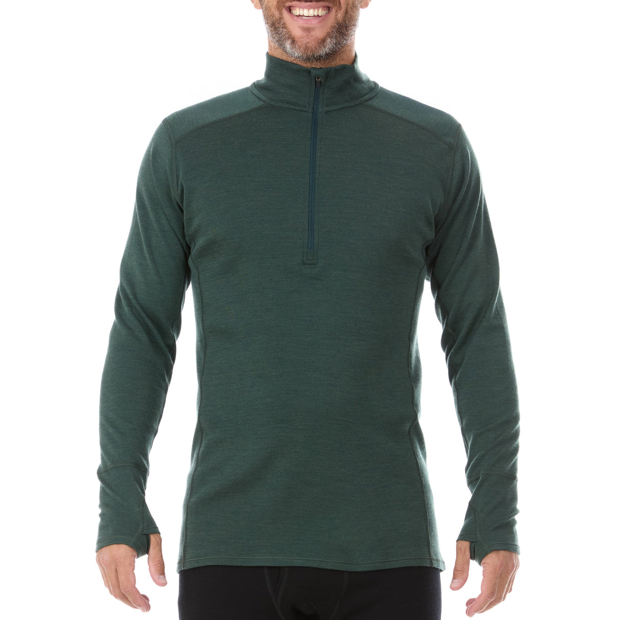 Midweight - Isolation Men's 1/4 Zip 100% Merino Wool from Minus33 Merino Wool Clothing