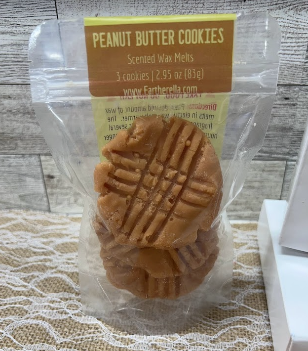 Realistic PEANUT BUTTER COOKIES Wax Melts | Wax Embeds for Candles | Fake Food From Eartherella Soap & Candle Co.