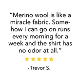 Lightweight - Ticonderoga Men's Crew 100% Merino Wool from Minus33 Merino Wool Clothing