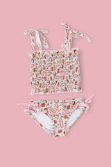 FUN IN THE SUN DREAM SMOCKED TANKINI TWO PIECE SWIM SUIT from DREAM BIG LITTLE CO