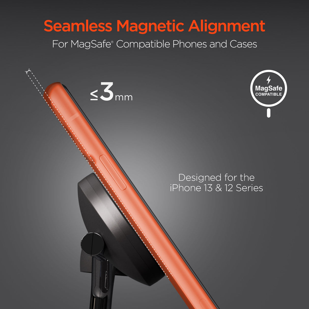 HyperGear MaxCharge 3-in-1 MagSafe Wireless Charging Stand for Phones from Jupiter Gear Home
