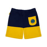 Bi-Color Shorts - Navy & Yellow from Manymoons