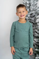 SAGE RIB DREAM POCKET TEE from DREAM BIG LITTLE CO