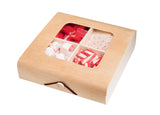 Wooden Candy Gift Box 4 Pack 7''X7''X2'' from Hammont
