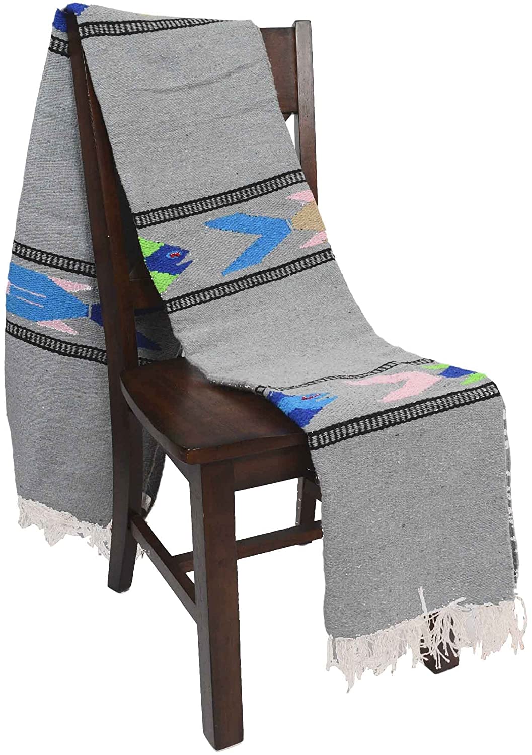 Heather Grey Baja Fish Yoga Blanket From West Path