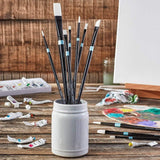 White Nylon Oil & Acrylic Brush Set 10 pc from KINGART