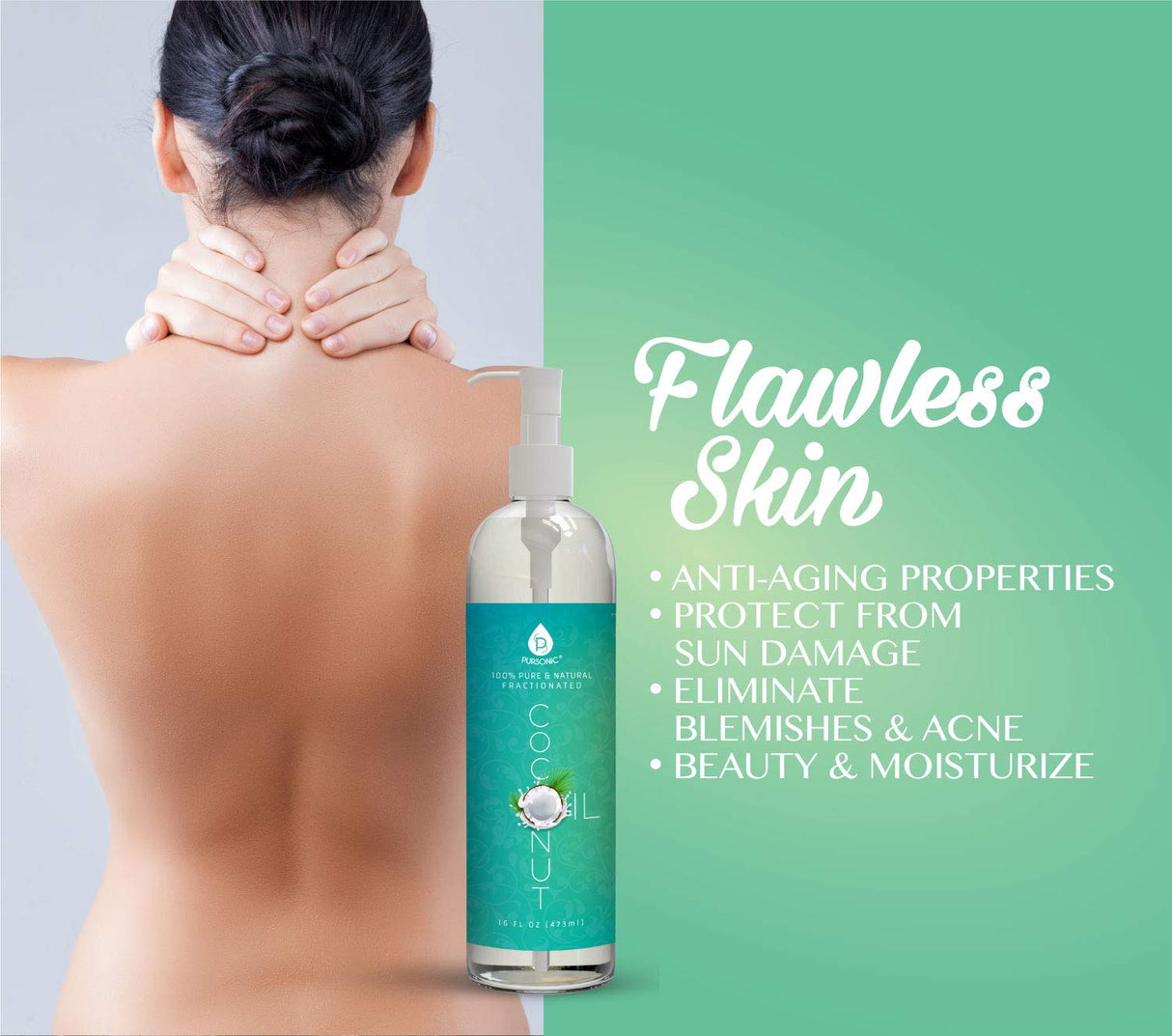 100% Pure & Natural Fractionated Coconut Oil from Pursonic