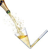 Champagne Shooter - Chug Flutes Guzzler Glasses Unique Gifts for Bachelorette Party Favors & White Elephant Gifts, Drinking Games - Bubbly Champagnes Prosecco & More Bong Style, Reusable Acrylic 6pk from The Wine Savant