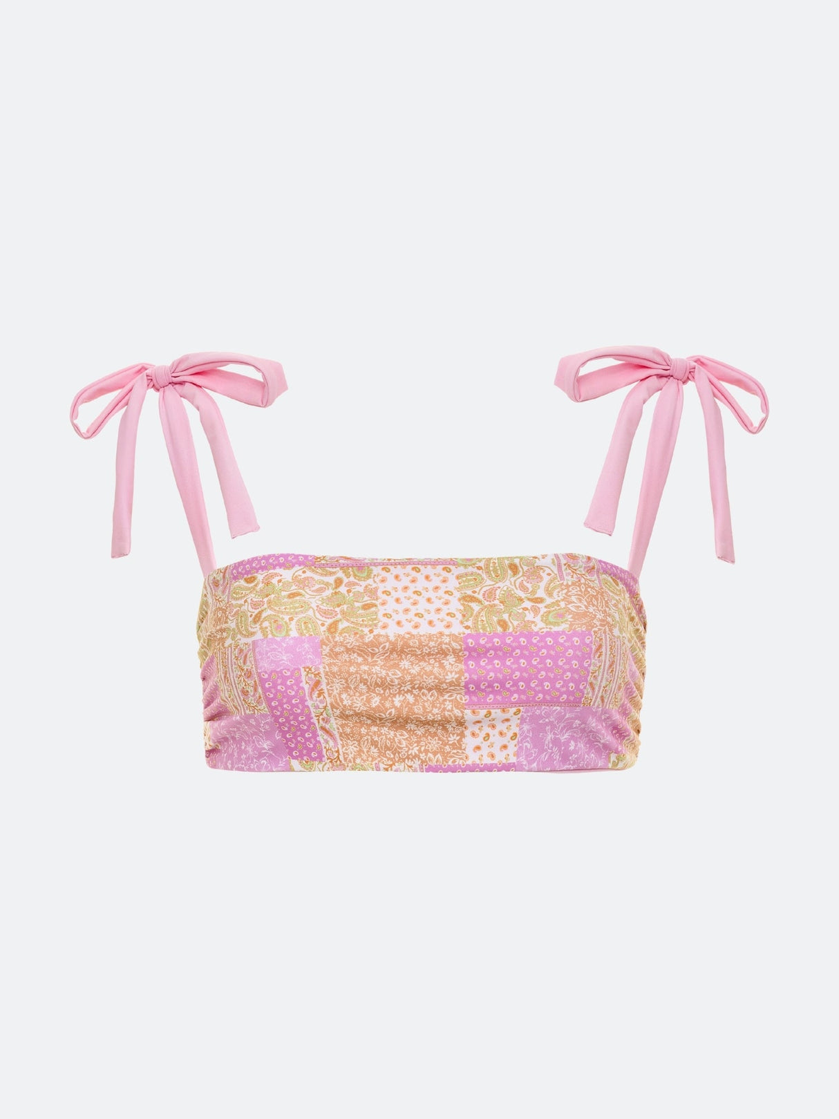 MADAKET BIKINI TOP - PINK PAISLEY From ELYSIIAN