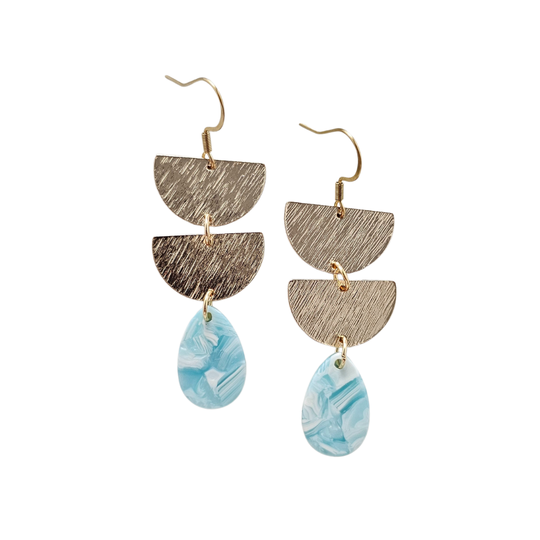 Aria Earrings - Aquamarine from Spiffy & Splendid
