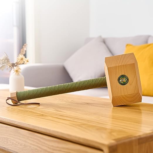 Army Wooden Thor Mjolnir Hammer Home Decor - Decorative Novelty Office, Wall, Home Statue, Gift for America United States Military, Army, US Army, Service branch Wall Art, Nautical Sea Patriotic Gift from The Wine Savant