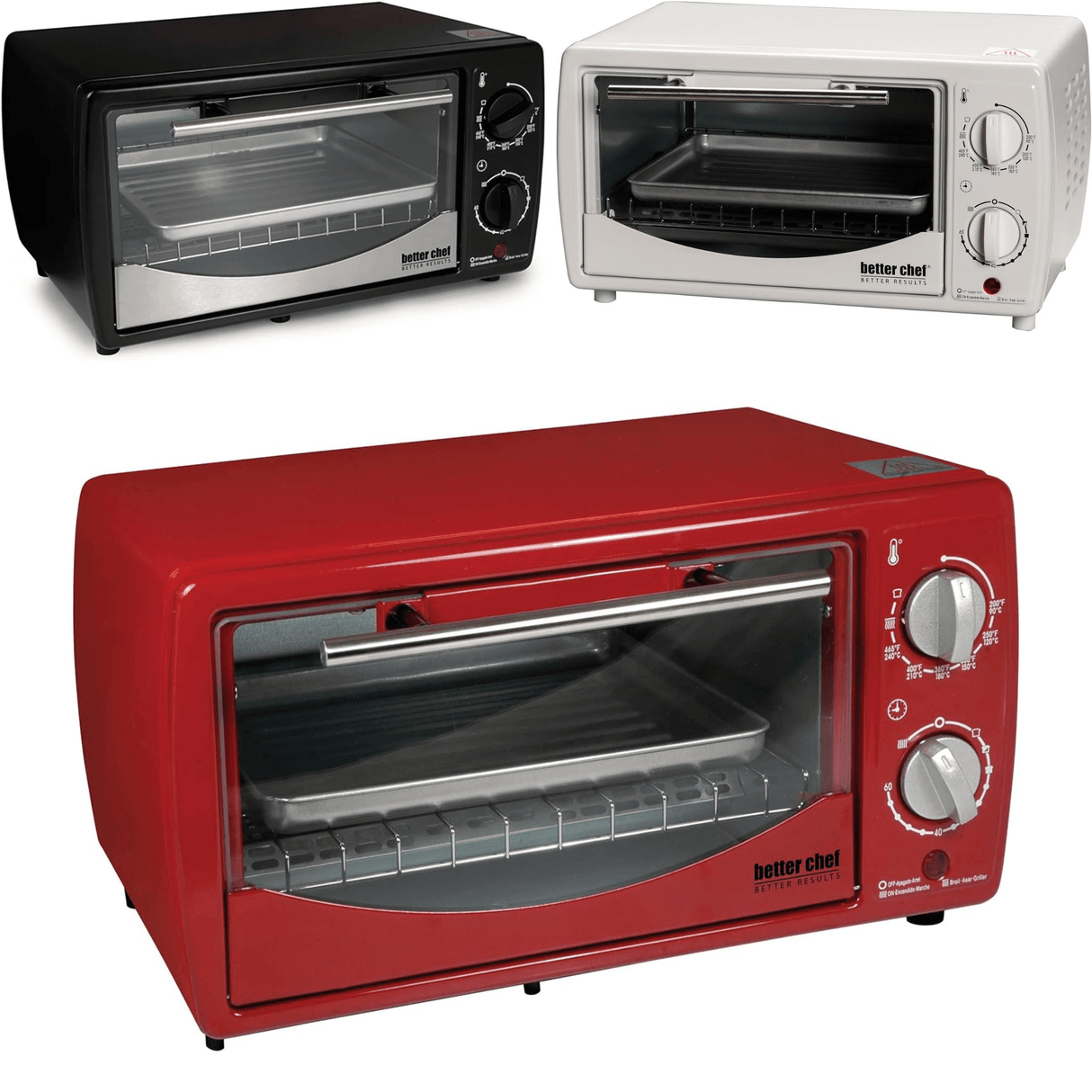 Better Chef 9L Toaster Oven Broiler with Slide-Out Rack and Bake Tray from Jupiter Gear Home