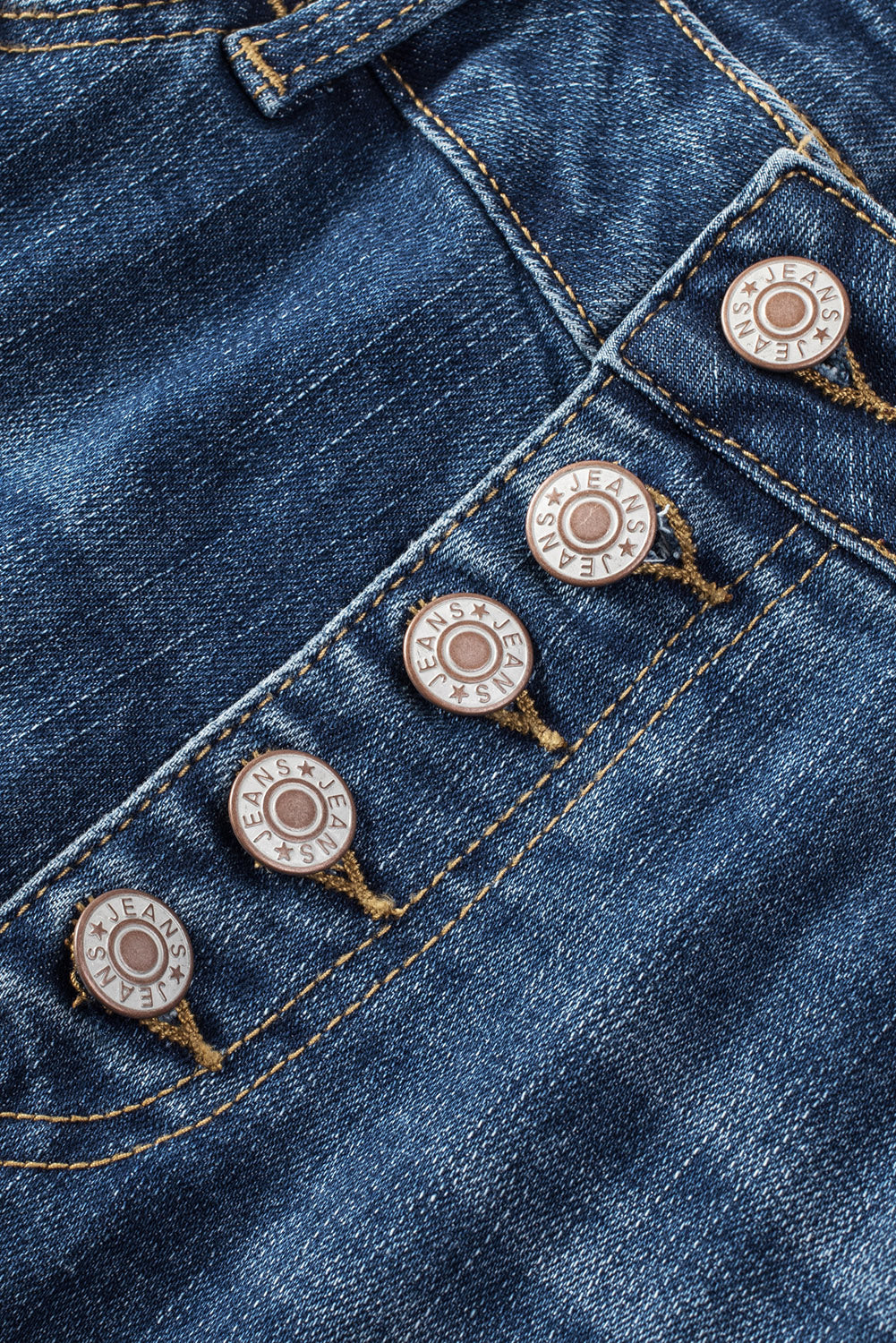 Bailee Distressed Button Fly High Waist Jeans From Threaded Pear
