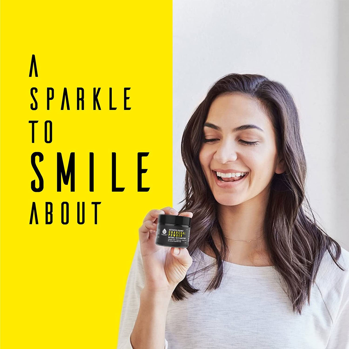 Activated Coconut Charcoal Powder Natural Teeth Whitener from Pursonic