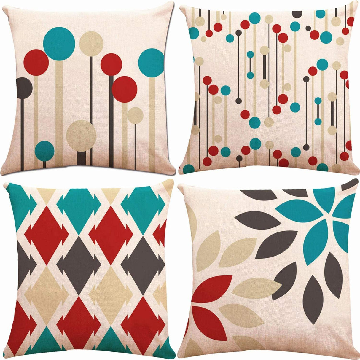 Colorful Geometric Cushion Covers from Moderny