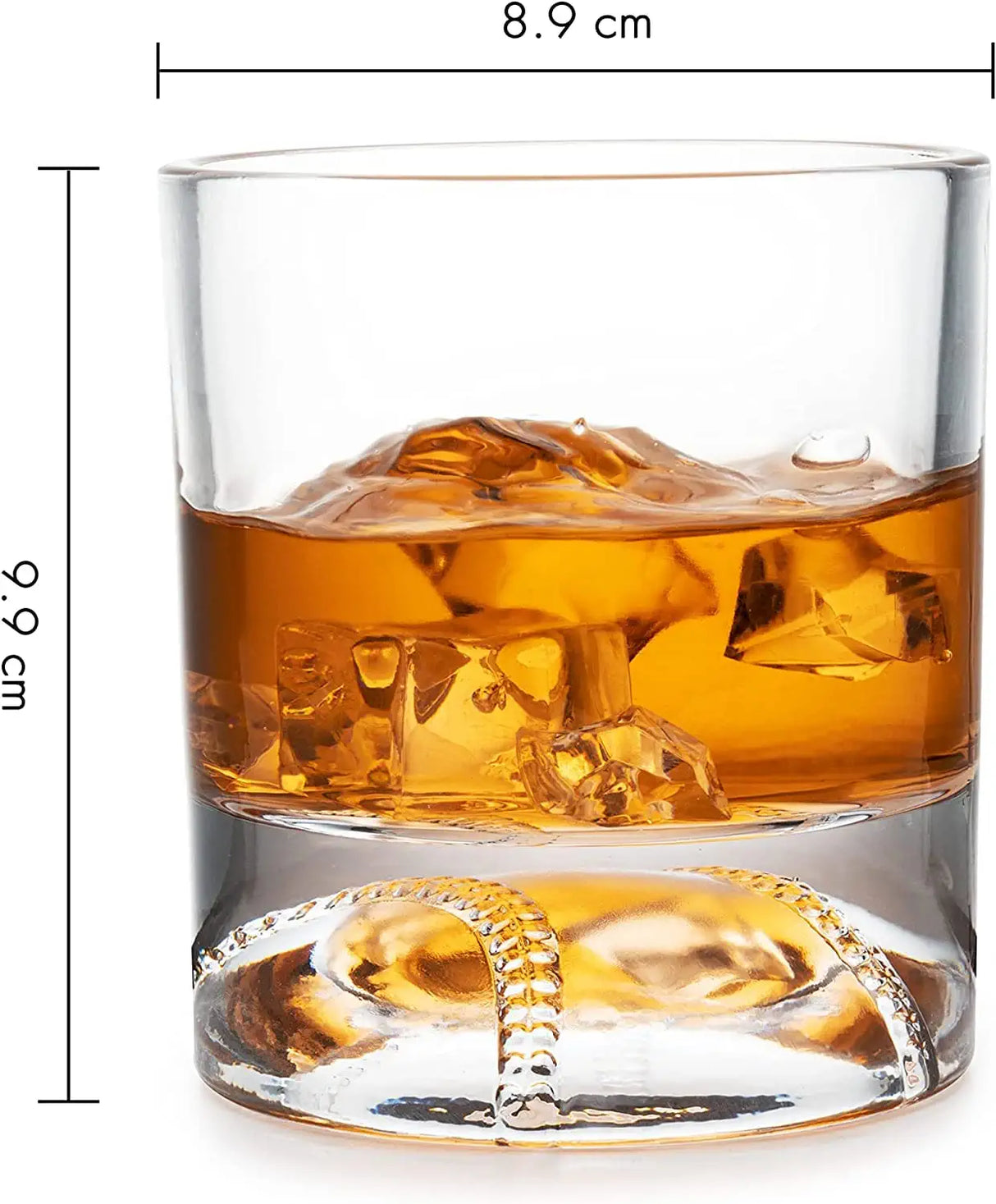Baseball Whiskey Glass - 12oz Whiskey Glass by The Wine Savant - Perfect for Any Occasion, Baseball Lovers, Baseball Gifts, Baseball Themed Party, Baseball Birthday Gift Set (1) from The Wine Savant