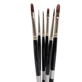 Trekell Crimson Taklon Long Handle Top Sellers Brush Set from Trekell Art Supplies